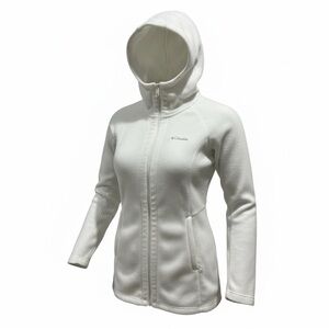 Columbia Women's Benton Long Hoodie Double Zipper White Size S